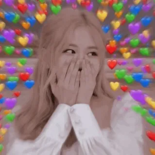 ❤ 장미, 하트, K팝, 귀여운, 사랑, 블랙핑크 telegram sticker