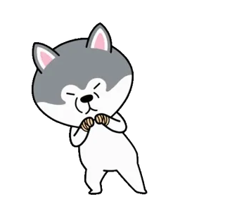 👊 dog, puppy, animal, cute, cartoon whatsapp sticker