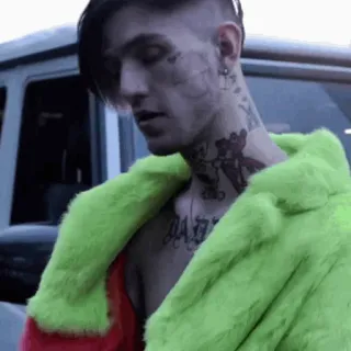 💙 Lil Peep ДАД Lil Peep, แร็ปเปอร์, เพลง, ภาพเหมือน, คนดัง telegram sticker