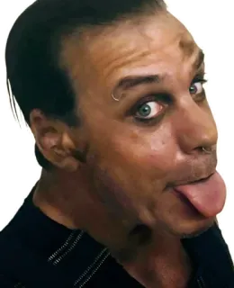 😜 hombre, lengua, cara, tonto, expresión, adulto whatsapp sticker