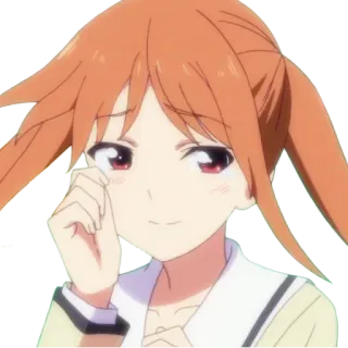 👩 Anime, Menina, Desenho animado, Fofo, Feliz telegram sticker