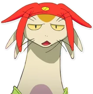 😶 cartone animato, anime, personaggio, adesivo telegram sticker