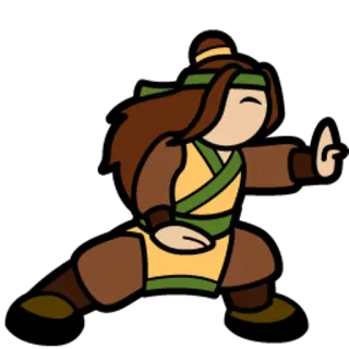 😮 seni bela diri, kartun, petarung, asia, kung fu, sikap, latihan telegram sticker