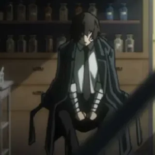 🥀 Dazai Osamu Bungo Stray Dogs anime, manga, dazai, bungo stray dogs, character telegram sticker