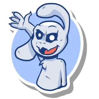 ✋ Cartoon, Figur, Monster, Kreatur, Kunst, Zeichnung, Sticker telegram sticker