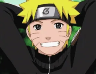 😁 Naruto Anime, Manga, Cartoon, Ninja, lächelnd, Figur telegram sticker