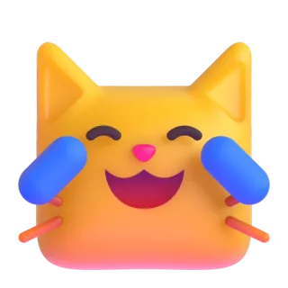 😹 แมว, อิโมจิ, คาวาอิ, น่ารัก, มีความสุข, ร้องไห้ telegram sticker