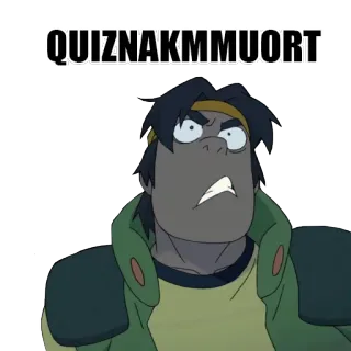 😡 QUIZNAKMMUORT Мультик, Злой, Выражение, В замешательстве, Анимированный telegram sticker