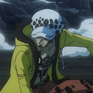 🫀 Trafalgar Law One Piece Anime, One Piece, Trafalgar Law, Charakter telegram sticker