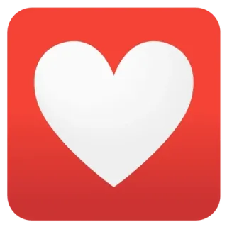 ❤️ หัวใจ, ความรัก, วาเลนไทน์, สีแดง, สีขาว whatsapp sticker