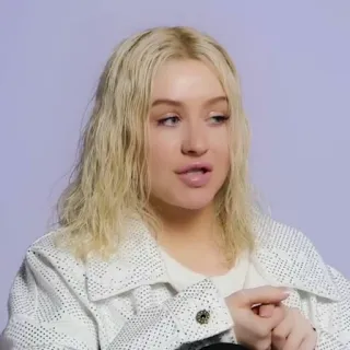🌻 Christina Aguilera cantante, celebridad, rubia, mujer, retrato, música telegram sticker