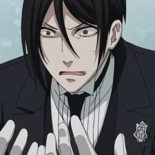 😐 Sebastian Michaelis Black Butler Anime, Sebastian Michaelis, Black Butler, Manga, Demone, Maggiordomo telegram sticker