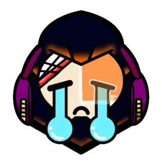 😭 sad, crying, tears, emoji, cartoon telegram sticker