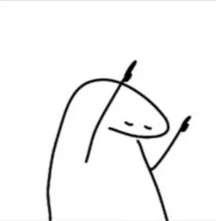 😏 stick figure, middle finger, rude, offensive, gesture, cartoon telegram sticker