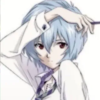 🌊 Rei Ayanami Evangelion อนิเมะ, มังงะ, ตัวละคร, เรย์, อายานามิ, อีวานเกเลียน telegram sticker