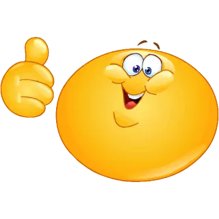 👴 Emoji, Daumen hoch, Zustimmung, Glücklich, Positiv, Gefällt mir telegram sticker