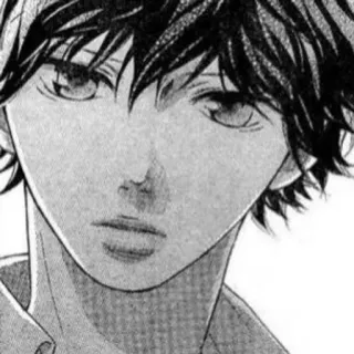 🐱 Manga, Anime, Ritratto, Ragazzo, Disegno, Illustrazione telegram sticker