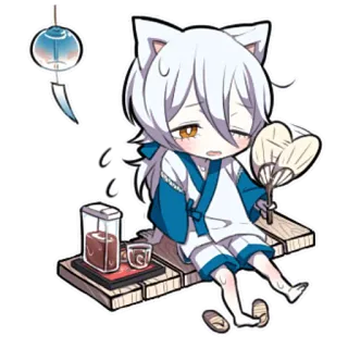🥵 anime, manga, fox, character, cute, art telegram sticker