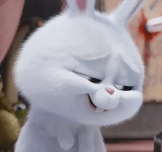 🍭 Snowball The Secret Life of Pets Hase, süß, Tier, Kaninchen, Film, Figur, animiert telegram sticker