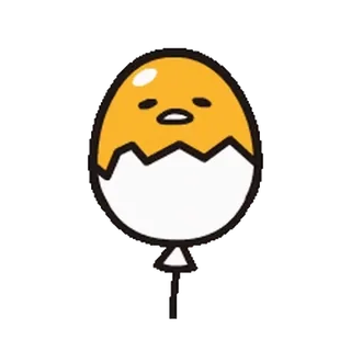 🎵 Gudetama Gudetama, jajko, kreskówka, leniwy, Sanrio telegram sticker