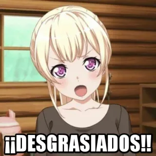 😡 ¡¡DESGRASIADOS!! Anime, Wütend, Beleidigung, Ausruf, Frustriert whatsapp sticker