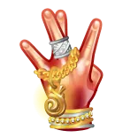 🎁 Gest ręki, Biżuteria, Pierścionki, Łańcuch, Obraźliwe telegram sticker