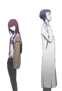 🕶 Kurisu Makise Steins;Gate Animé, Personnages, Science-fiction, Voyage dans le temps, Blouses de labo telegram sticker