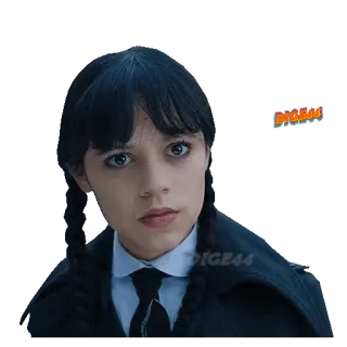 😶 Wednesday Addams Wednesday Wandinha Addams, Wandinha, Netflix, Televisão, Assustador, Sombrio, Gótico telegram sticker