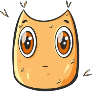 😳 mono, dibujos animados, pegatina, personaje, mascota, adorable whatsapp sticker