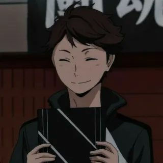 🍃 Oikawa Tooru Haikyuu!! Anime, Haikyuu, Oikawa Tooru, Sourire, Personnage telegram sticker