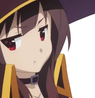 😒 Megumin Konosuba Anime, Fille, Magicien, Megumin, Konosuba, Mignon, Manga, Fanart whatsapp sticker