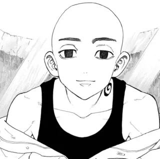 🌟 动漫, 漫画, 角色, 秃头, 肖像 telegram sticker