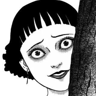 😇 Manga, Terror, Tétrico, Miedo, Junji Ito, Tomie whatsapp sticker
