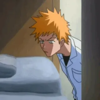 🍁 Ichigo Kurosaki Bleach Anime, Cartone animato, Personaggio, Ichigo, Bleach, Manga telegram sticker