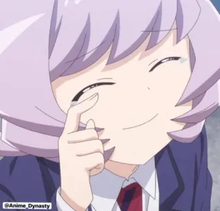😅 Komi Shouko Komi Can't Communicate anime, komi can't communicate, komi shouko, schattig, glimlachend telegram sticker