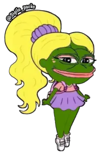 🌚 Pepe the Frog @sigilo_packs pepe, rana, cartone animato, adesivo, meme telegram sticker