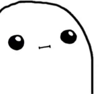 😶 Блоб, Милый, Мультфильм, Мем, Смешной, Простой telegram sticker