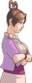 😠 woman, video game, pixel art, character telegram sticker