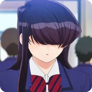 🙂 Komi Shouko Komi Can't Communicate Anime, Komi Can't Communicate, Komi Shouko, Manga, Mignon, Uniforme scolaire whatsapp sticker