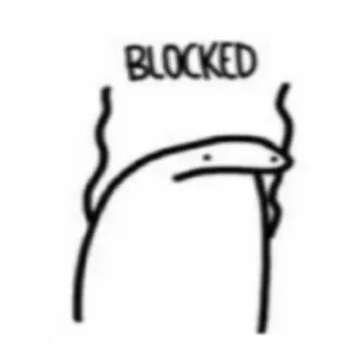 ✨ BLOCKED bloqueado, boneco palito, rabisco whatsapp sticker
