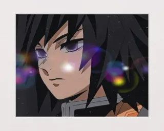 ✨ Giyu Tomioka Demon Slayer Giyu Tomioka, Demon Slayer, Anime, Manga, Personaggio telegram sticker