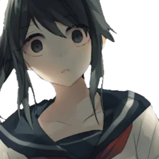 😯 Anime, Écolière, Fille, Uniforme, Manga telegram sticker