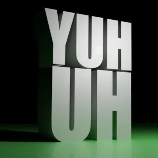 ❗ YUH UH whatsapp sticker