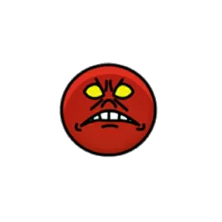 😡 怒り, 赤, 顔, 表情, 漫画 telegram sticker
