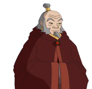 🤴 Iroh Avatar: The Last Airbender Avatar, Avatar: La leggenda di Aang, Iroh, Zio Iroh, Cartone animato, Personaggio telegram sticker