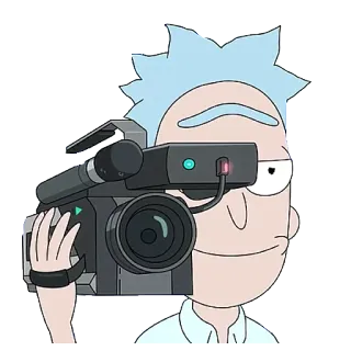 📹 Rick Sanchez Rick and Morty Rick y Morty, Rick Sanchez, Dibujos animados, Animación para adultos, Serie de televisión, Científico telegram sticker