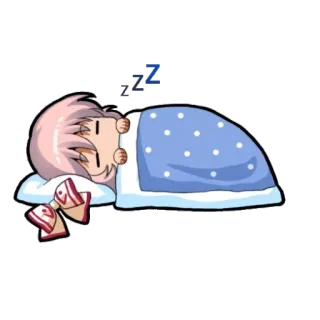 😴 Zzz dormire, carino, anime, zzz, assonnato telegram sticker