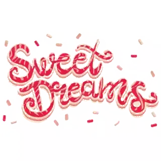 😊 Sweet Dreams sweet, dreams, candy, red, white, text telegram sticker
