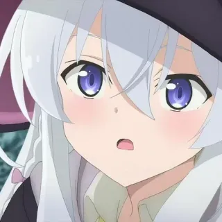 🍃 anime, girl, witch, cute, kawaii telegram sticker