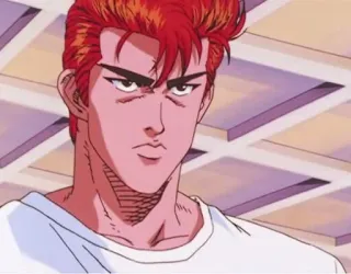 😾 Sakuragi Hanamichi Slam Dunk สแลมดังก์, อนิเมะ, ตัวละคร, ฮานามิจิ ซากุรางิ, บาสเกตบอล, มังงะ telegram sticker